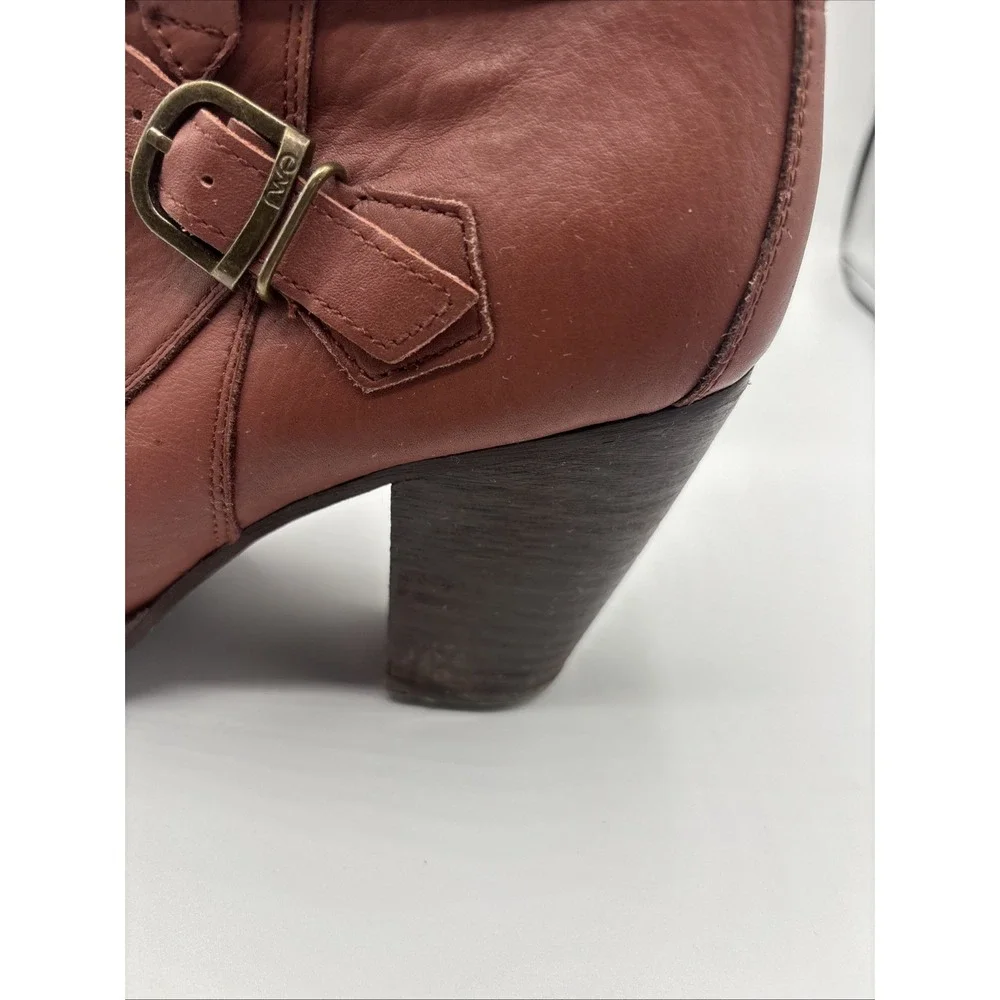 EMU‎  Women's Seville Ankle Sheepskin + Leather Block Heel Boots Size 9